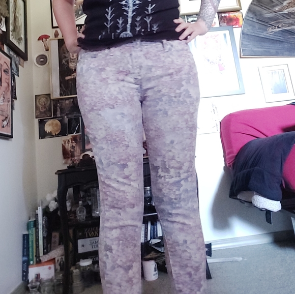 Levi's UNIQUE 💐floral watercolour skinny jeans - Picture 2 of 9